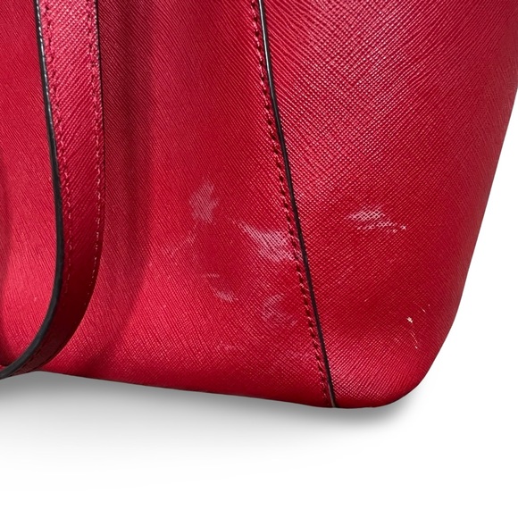 Michael Kors Jet Set East West Top Zip Tote RED - Picture 3 of 11